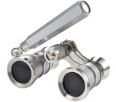 3x 25 Gafas de Ópera con Mango Retráctil Prismáticos de Teatro Unisex Regalo Plata