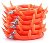 6pcs Anillo de nariz de ganado, anillo de nariz de plástico de destete de terneros Equipo de destete de ganado de granja