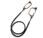 Gafas de lectura Tr de absorción magnética de alto grado cuello colgante gafas de lectores funky Negro 1.00 Magnification
