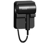 1300w Home Hotel Baño Secador de pelo Potente secador de pelo Aire frío y caliente 220v Secador de pelo montado en la pared negro