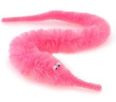 6 piezas Fuzzy Twisty Worm Wiggle Moving Sea Horse Soft Toy Gift For Children Kids Rosa roja