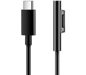 para Surface Conectar al cable de carga USB C compatible con Surface Pro 3/4/5/6/7, Surface Laptop 3/ negro