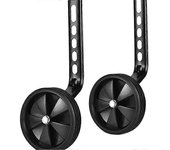 Ruedas de entrenamiento de bicicleta para bicicleta de 12 14 16 18 20 pulgadas de velocidad variable y velocidad única para niños Negro