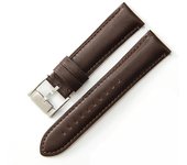 Correa de cuero genuino para hombre de 22 mm para correa de reloj Fossil FS5061 FS5237 ME3052 Marrón oscuro