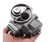 Conjunto de carburador fuera de borda 6E0-14301-00 para carburador de motor de barco fueraborda de 2 tiempos de 4HP 5HP 6E01 plata