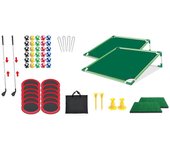 Juego de práctica de chipping de golf pong para niños de 4 a 8 años, estante individual Bastidor doble 80cmx83cmx25cm