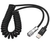 Reemplazo del cable de alimentación USB-C para el cable de resorte Blackmagic Pocket Cinema Camera BMPCC 4K/6K a USB Type-C