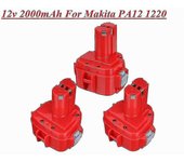 12v 2000mah Nicd Batería Compatible Makita Destornillador Inalámbrico Batería de herramienta eléctrica Pa12 1220 1222 1235 1233s 1233sb 1235a 6271d...