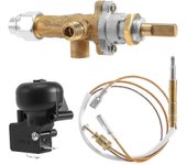 Calentador de patio de gas Válvula de control Termopar Sensor Volcado Interruptor Perilla Propano Fire Pit Control Seguridad