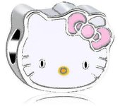 Aleación Plata Sanrio Accesorios Pandora Charm Anime Hellokitty Melody Kuromi Pulsera Collar Baratija DIY Mujer Joyería Regalo Hellokitty4