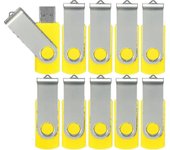 Paquete de 10 unidades flash USB Usb 2.0 Memoria USB Paquete a granel Tarjeta de memoria giratoria Almacenamiento plegable Unidad de salto Unidad z...