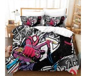 v1679 Sábanas Miles Morales Spider-Man H Juego de fundas nórdicas Decoración del dormitorio de los niños Ropa de cama Sábanas IU1679 240x260cm 94x1...