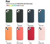 Funda de silicona con Magsafe para Apple-iphone 13/13 Pro / 13pro Max Case Medianoche For IPhone13mini