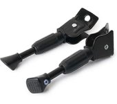2 piezas de 14 pulgadas ajustable Bicycl Aleación de aluminio Soporte trasero antideslizante Soporte lateral de bicicleta / bl
