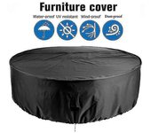 Cubiertas de muebles al aire libre Cubierta de mesa redonda impermeable Cubierta de servicio pesado