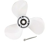 Para 20hp 25hp 9 7/8x10 1/2 Motor de barco de hélice fuera de borda 20 25 30 Tornillo 3 Pala 10 Spline Motor Pa