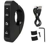 unbrand Mando a distancia inalámbrico Bluetooth para cascos de moto Control del manillar Mando a distancia Teclado Conectar al teléfono móvil Como ...