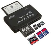 Todo en uno 1 lector de tarjetas de memoria Usb externo Sdhc Mini Micro M2 Mmc Xd Cf Ms