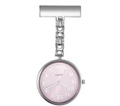 Reloj de bolsillo de enfermera personalizado Reloj broche con reloj de cuarzo de esfera de color grande con segunda mano para regalo de médicos par...
