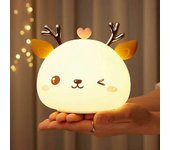 Luz nocturna del bebé, luz de noche recargable para niños led, lámpara de noche, niño adulto niño 7 colores luz nocturna de silicona portátil, lámp...