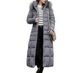 Chaqueta de invierno para mujeres Chaqueta acolchada de algodón Abrigo Maxi Abrigos largos acolchados para mujeres Chaqueta de abrigo de guisante p...