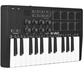 Teclado de control MIDI de 25 teclas M-VAVE Mini teclado USB portátil Controlador MIDI con 25 sensores de velocidad