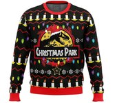 DUqi Ética De La Clonación Jurassic Park Feo Regalo De Ropa De Navidad Papá Noel Jersey Hombres 3d Sudadera De Otoño E Invierno Cremallera EL-089 A...