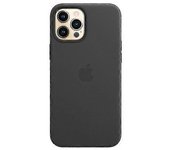 Funda de cuero para teléfono para Iphone 12 Pro Max Funda de cuero con Magsafe Negro