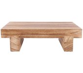 Taburete de madera para adultos, taburete de cama para camas altas, cocina, baño, armario, gran escalón de madera Color de madera