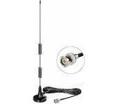 20-1300MHz Antena de escáner Radio Antena de base magnética Hf Vhf Uhf Radio Bnc Antena macho para escáner de radio 1 pieza