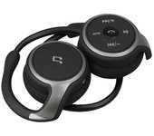 Suicen AX-698 Auriculares deportivos Soporte Bluetooth Tarjeta TF 32G Radio FM Auriculares inalámbricos portátiles Negro