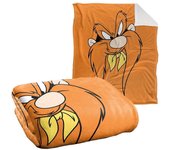 Manta Looney Tunes, , Yosemite Sam Face Sherpa Back Super Soft Throwascf322 40x30in 76x102cm