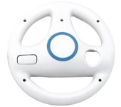 Volante ABS de 3 colores para la consola del mando a distancia de los juegos de carreras de karts de Wii Blanco