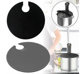 Sous Vide Cocina culinaria de precisión Tapas de silicona Ajuste a 10.5 "Olla Sello ligero El aislante C Negro