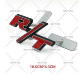Metal R/t Rt Logo Emblema Insignia Pegatinas de la parrilla delantera del coche para Dodge Journey Charger Challenger Calibre Nitro Ram Estilo de c...