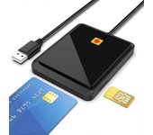 Soporte de lector de tarjetas inteligentes CR317 USB 2.0 SIM CAC ID Tarjeta bancaria para Mac Windows Multicolor Style B