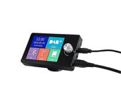 Receptor de radio digital DAB+ con reproducción Bluetooth, compatible con transmisión FM, función auxiliar, pantalla LCD a todo color de 2,8 NEGRO