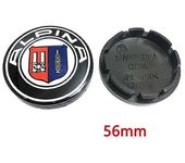 4 piezas ALPINA Tapa central del cubo de la rueda del coche 56 mm 60 mm 65 mm 68 mm Llantas Cubierta a prueba de polvo Insignia Logotipo Emblema pa...
