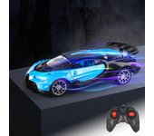 Coche de control remoto para niños, juguetes recargables 1/16 RC Cars, modelo de coche de carreras deportivas de lujo de simulación con faro delant...