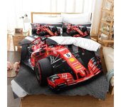 Funda nórdica PGtaa F1 Racing para niños, Funda de edredón de carreras para niñas, Juego de ropa de cama para niños, Cubierta de cama de decoración...