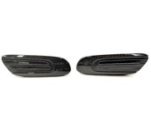 1 par de coche llevó luz lateral ennegrecida cáscara para mini F55 F56 F57 2014-2020 luz amarilla agua corriente Como se muestra