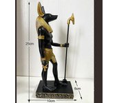 Antiguo dios egipcio Anubis del inframundo por Ankh Altar Guardián de las Escamas,Figura Coleccionable Estatua Figura Escultura Egipto 25 x 10 x 6cm