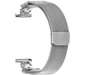 Para Garmin Vivomove Trend/Venu Sq 2 Milanese Band flower Correa de reloj de malla magnética de acero inoxidable