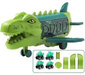 Favrison Dinosaurio Avión Juguetes,Pistas Transporte Avión Juguete Almacenamiento Juego Juego Regalo Cumpleaños Niños Niño Niño Niña B