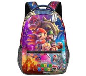 Niños Niños Niñas Super Mario Mochila 3D Impresión Daypack Student School Bags Regalos B