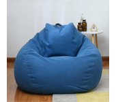 unbrand Nuevo extra grande Bean Bag Sillas Sofá Sofá Cubierta interior Tumbona perezosa para adultos Niños Hotsale! 90 * 110cm Blue