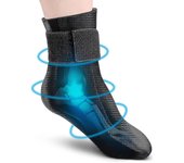 Calcetín de terapia de frío de gel reutilizable para terapia de calor y frío, envoltura de bolsa de hielo de tobillo y pie para lesiones, alivio in...