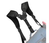 Correa de la bolsa de golf, correas de la bolsa de golf, correas de mochila de reemplazo, correa de bolsa de transporte de golf cómoda ajustable Negro