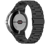 Para Google Pixel Watch 3 Correa de reloj de 45 mm Correa de repuesto de acero inoxidable de 3 cuentas Multicolor Style B
