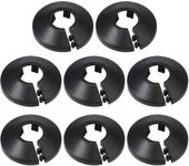 16mm Pipe Cover Decoration Pp Radiator Escucheon Water Pipe Wall Cover Black 8 Pcs